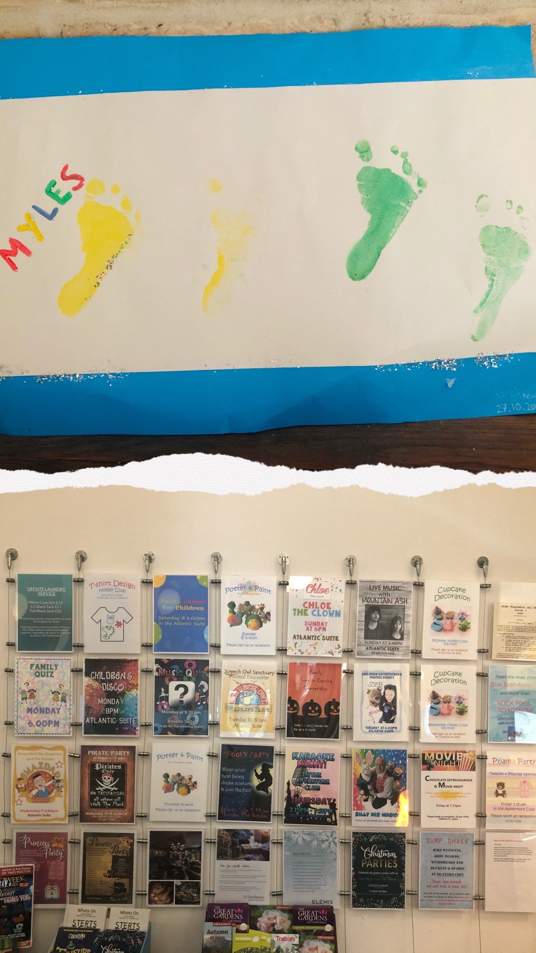 Footprint Art Activties Kids Club 