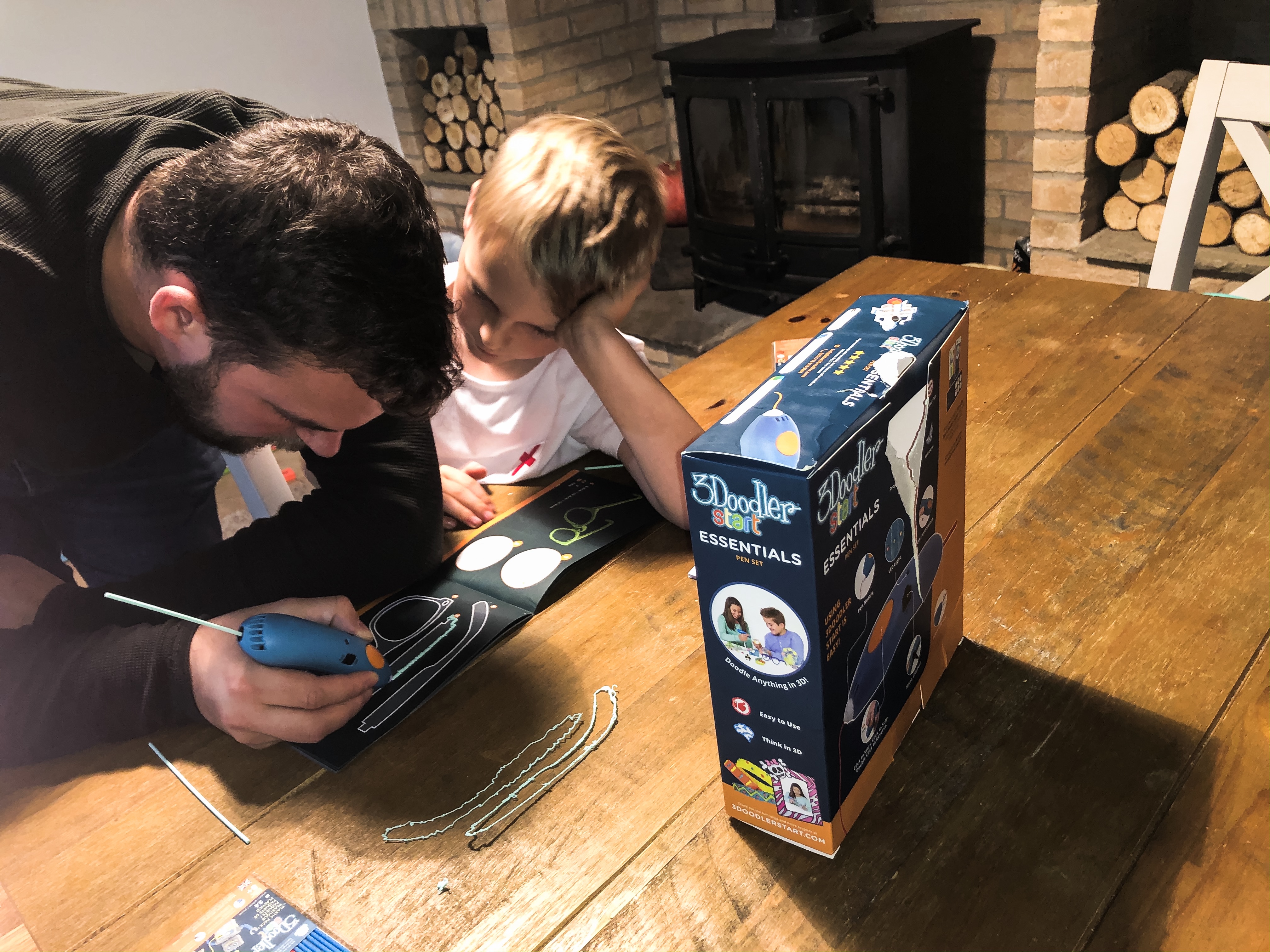 Father son 3D drawing 