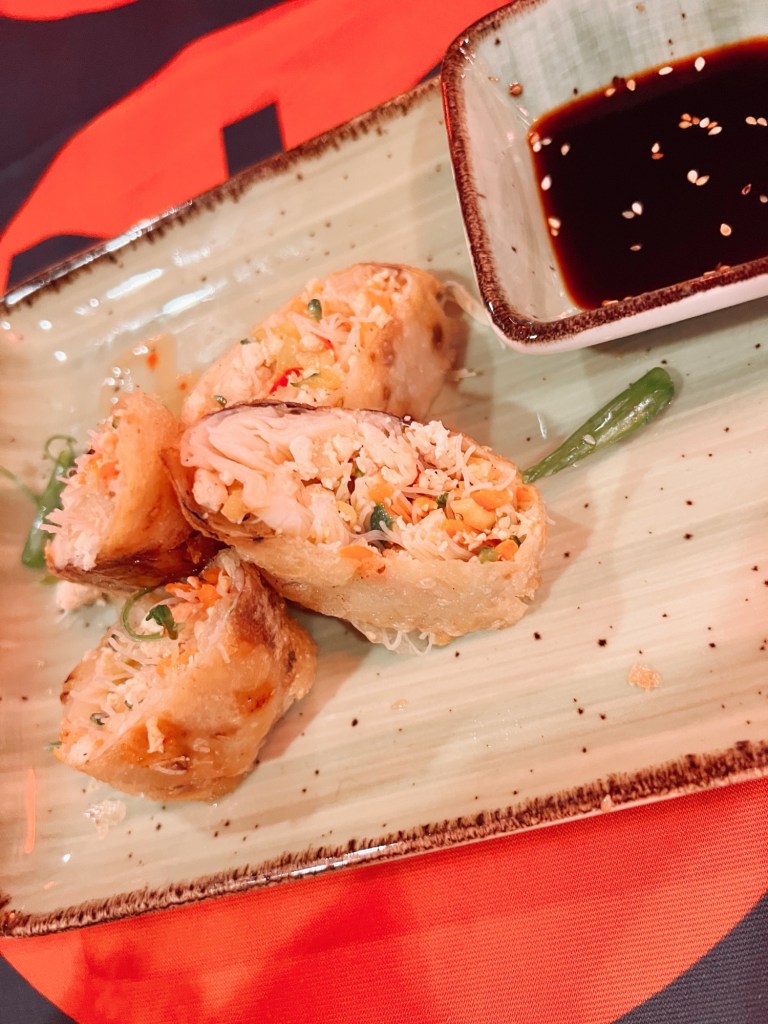 Spice Restaurant starter spring rolls 