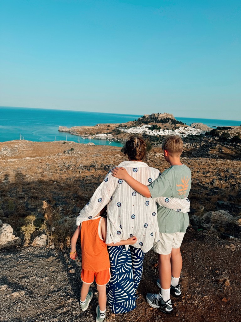Lindos view point of acropolis 